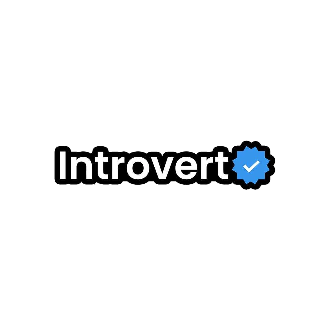 Introvert Verified Sticker